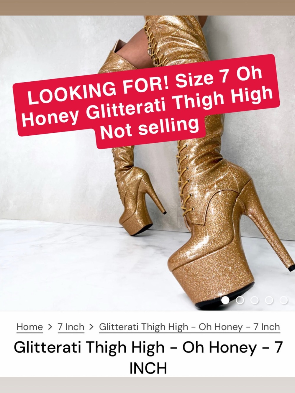 LOOKING FOR Hella Heels in Oh Honey Size 7